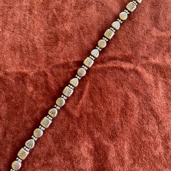 Sterling Silver Semiprecious Stone Bracelet - Picture 3 of 4